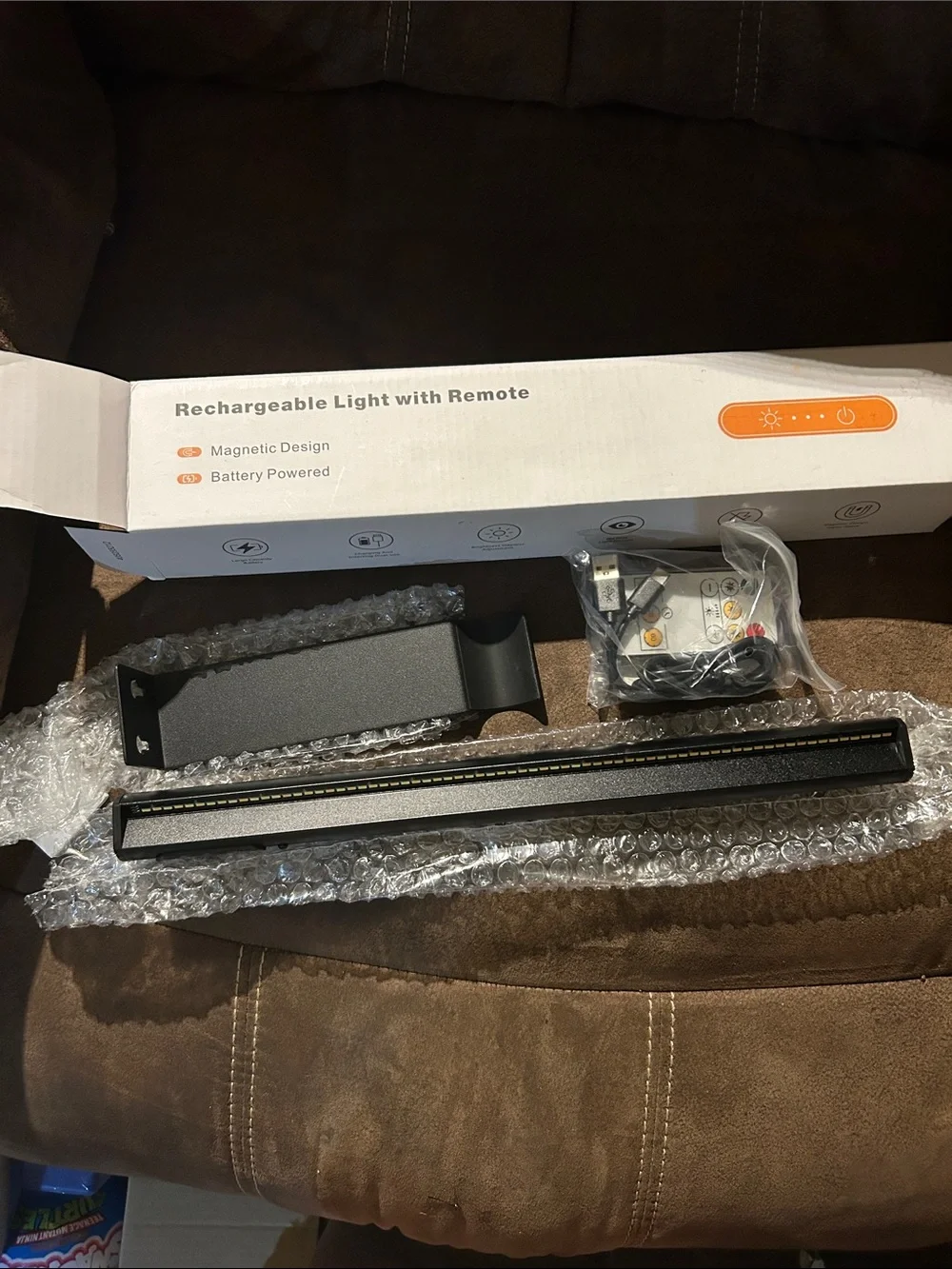 Rechargeable Magnetic LED Light Bar - Black